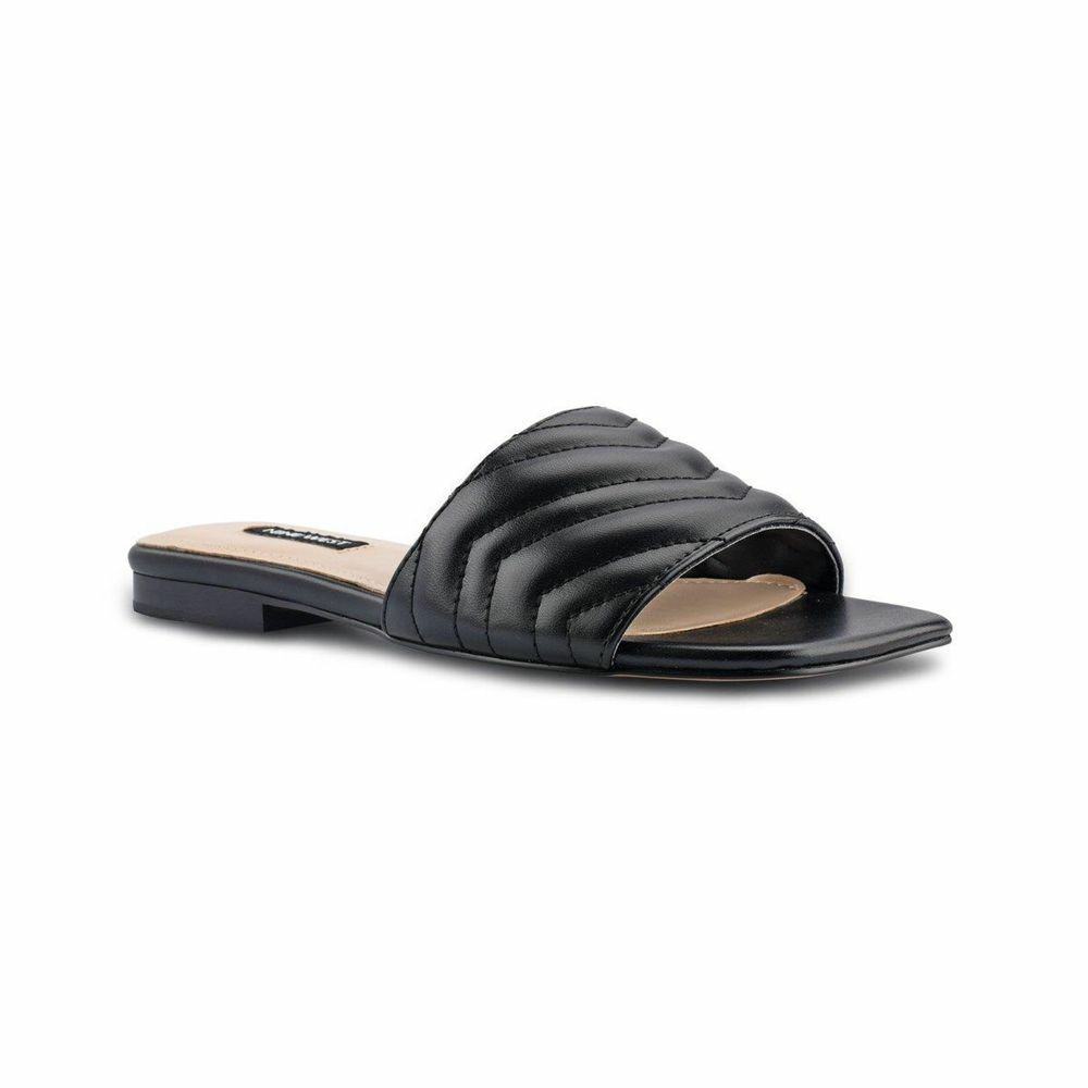 Nine west sales black slides